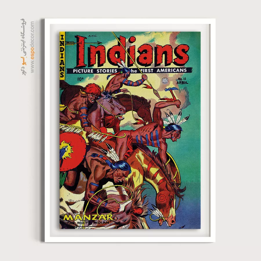 خرید تابلو بوم با کیفیت - هندیها شماره 11 – تابلو مجلات کمیک - اسپو دکور