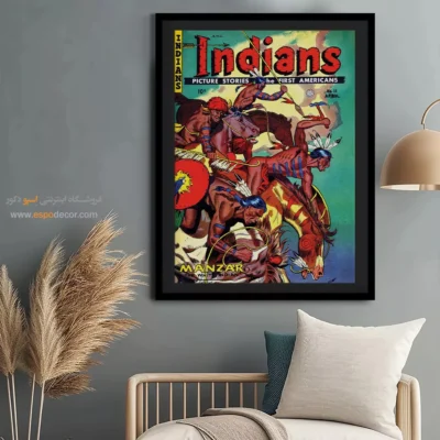 خرید تابلو بوم با کیفیت - هندیها شماره 11 – تابلو مجلات کمیک - اسپو دکور