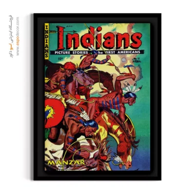 خرید تابلو بوم با کیفیت - هندیها شماره 11 – تابلو مجلات کمیک - اسپو دکور