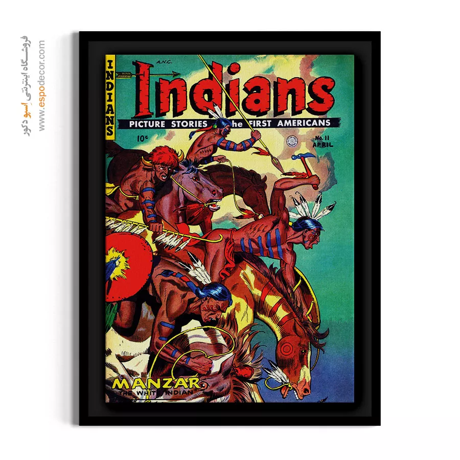 خرید تابلو بوم با کیفیت - هندیها شماره 11 – تابلو مجلات کمیک - اسپو دکور