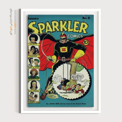 تابلو بوم نوستالژیک کمیک - جرقه زن شماره 6 – تابلو مجلات کمیک - اسپو دکور