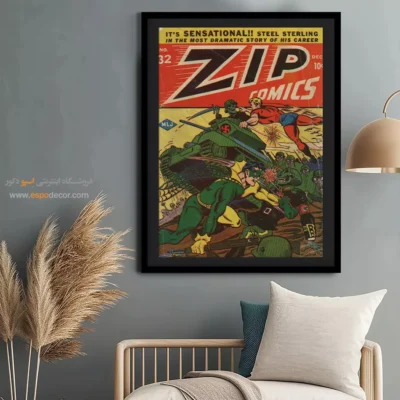 خرید تابلو جلد کمیک بوک - زیپ شماره 29 – تابلو مجلات کمیک - اسپو دکور