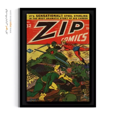 خرید تابلو جلد کمیک بوک - زیپ شماره 29 – تابلو مجلات کمیک - اسپو دکور