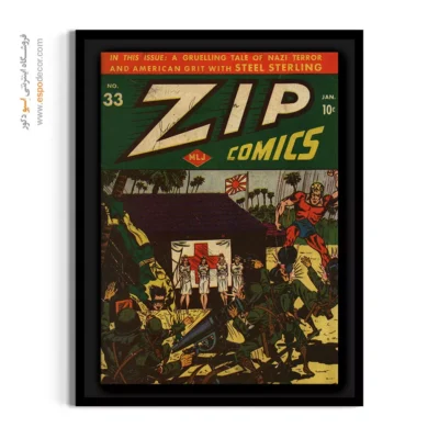 قیمت تابلو بوم مارول - زیپ شماره 33 – تابلو مجلات کمیک - اسپو دکور