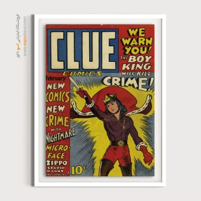 تابلو کمیک بوک رنگی - سرنخ شماره 14 – تابلو مجلات کمیک - اسپو دکور