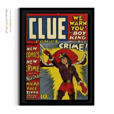 تابلو کمیک بوک رنگی - سرنخ شماره 14 – تابلو مجلات کمیک - اسپو دکور