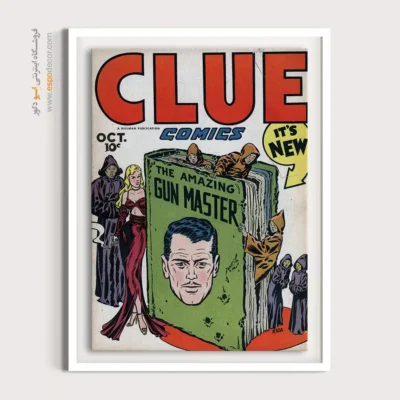 چاپ روی بوم سوپرمن سفارشی - سرنخ شماره 72 – تابلو مجلات کمیک - اسپو دکور