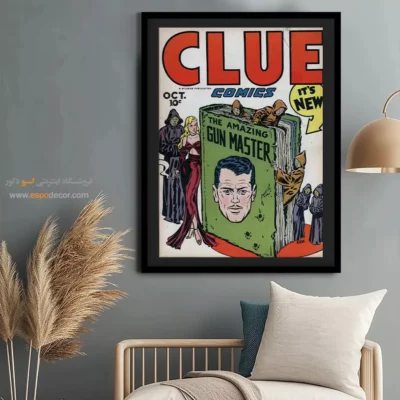 چاپ روی بوم سوپرمن سفارشی - سرنخ شماره 72 – تابلو مجلات کمیک - اسپو دکور