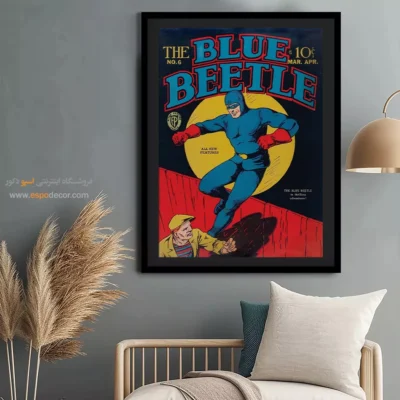 تابلو کمیک چاپی - سوسک آبی شماره 6 – تابلو مجلات کمیک - اسپو دکور