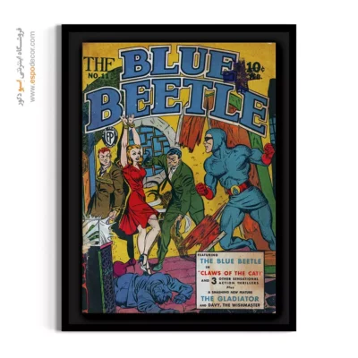 تابلو کمیک برای دکور - سوسک آبی شماره 11 – تابلو مجلات کمیک - اسپو دکور