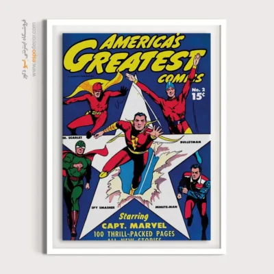 تابلو چاپی کمیک - برترین کمیک‌های آمریکایی شماره 2 – تابلو مجلات کمیک - اسپو دکور