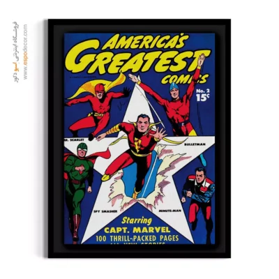 تابلو چاپی کمیک - برترین کمیک‌های آمریکایی شماره 2 – تابلو مجلات کمیک - اسپو دکور