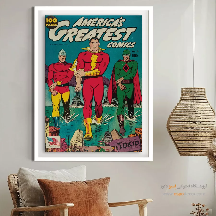 تابلو بوم کاور کمیک - برترین کمیکهای آمریکایی شماره 3 – تابلو مجلات کمیک - اسپو دکور