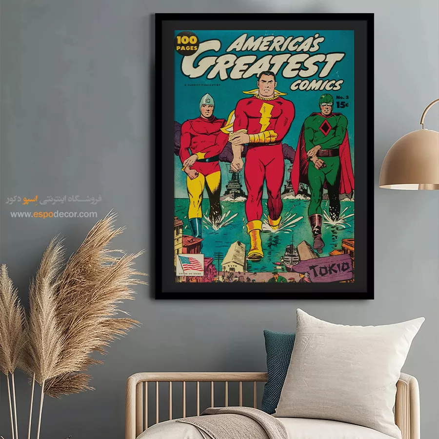 تابلو بوم کاور کمیک - برترین کمیکهای آمریکایی شماره 3 – تابلو مجلات کمیک - اسپو دکور