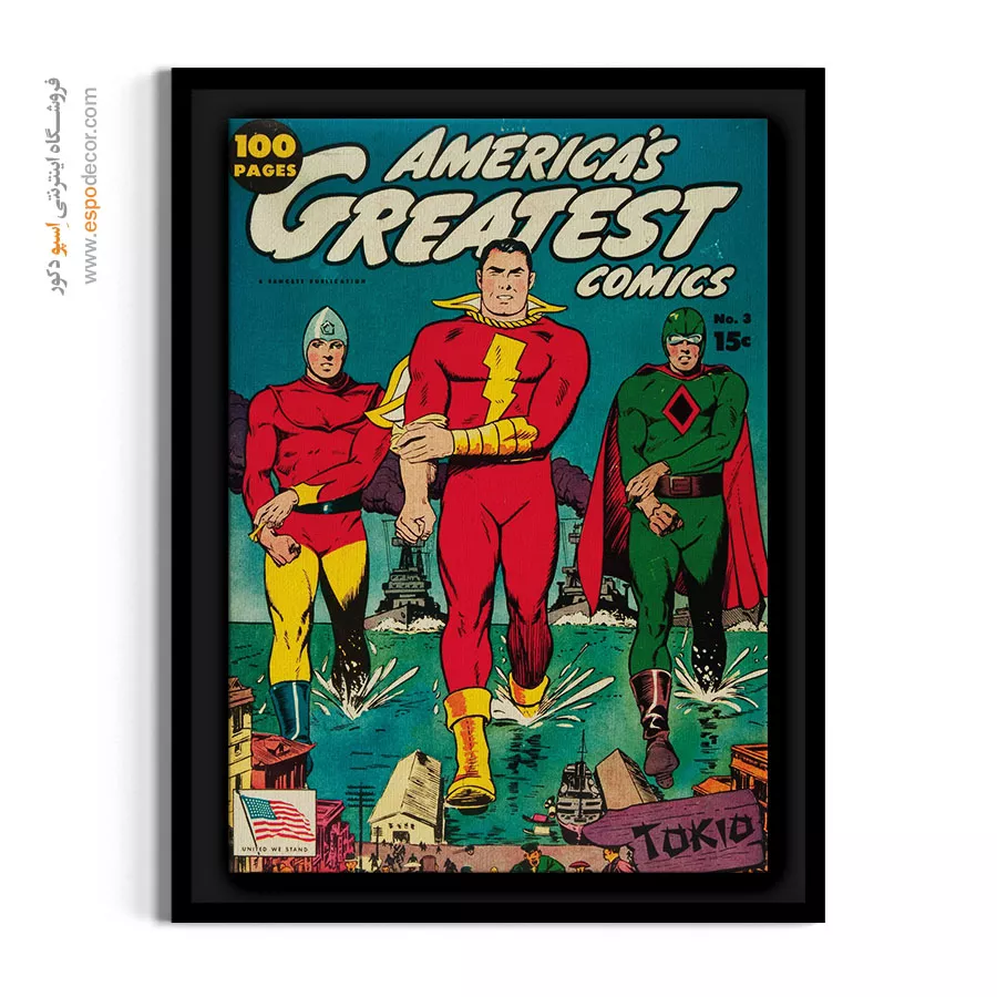 تابلو بوم کاور کمیک - برترین کمیکهای آمریکایی شماره 3 – تابلو مجلات کمیک - اسپو دکور