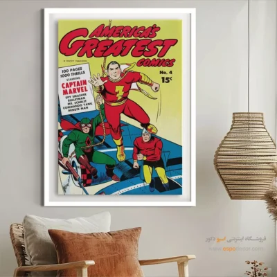 تابلو هنری کمیک - برترین کمیک‌های آمریکایی شماره 4 – تابلو مجلات کمیک - اسپو دکور