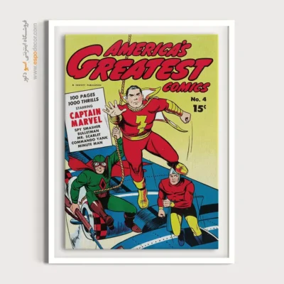 تابلو هنری کمیک - برترین کمیک‌های آمریکایی شماره 4 – تابلو مجلات کمیک - اسپو دکور