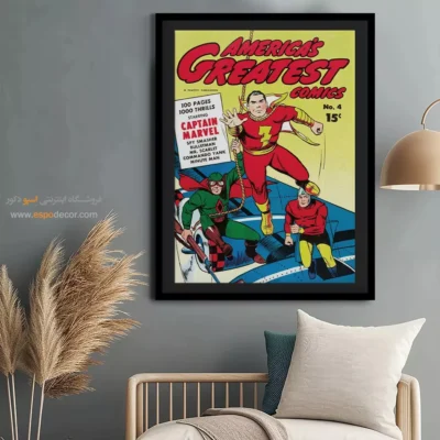 تابلو هنری کمیک - برترین کمیک‌های آمریکایی شماره 4 – تابلو مجلات کمیک - اسپو دکور