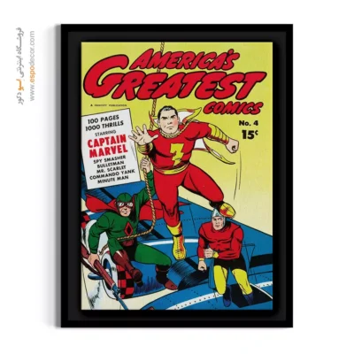 تابلو هنری کمیک - برترین کمیک‌های آمریکایی شماره 4 – تابلو مجلات کمیک - اسپو دکور