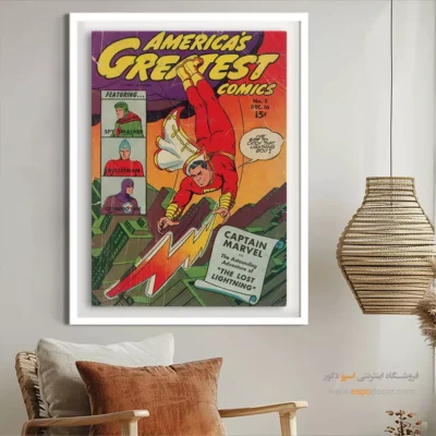 خرید تابلو مجله کمیک - برترین کمیکهای آمریکایی شماره 5 – تابلو مجلات کمیک - اسپو دکور