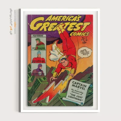 خرید تابلو مجله کمیک - برترین کمیک‌های آمریکایی شماره 5 – تابلو مجلات کمیک - اسپو دکور