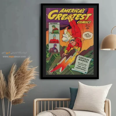 خرید تابلو مجله کمیک - برترین کمیکهای آمریکایی شماره 5 – تابلو مجلات کمیک - اسپو دکور