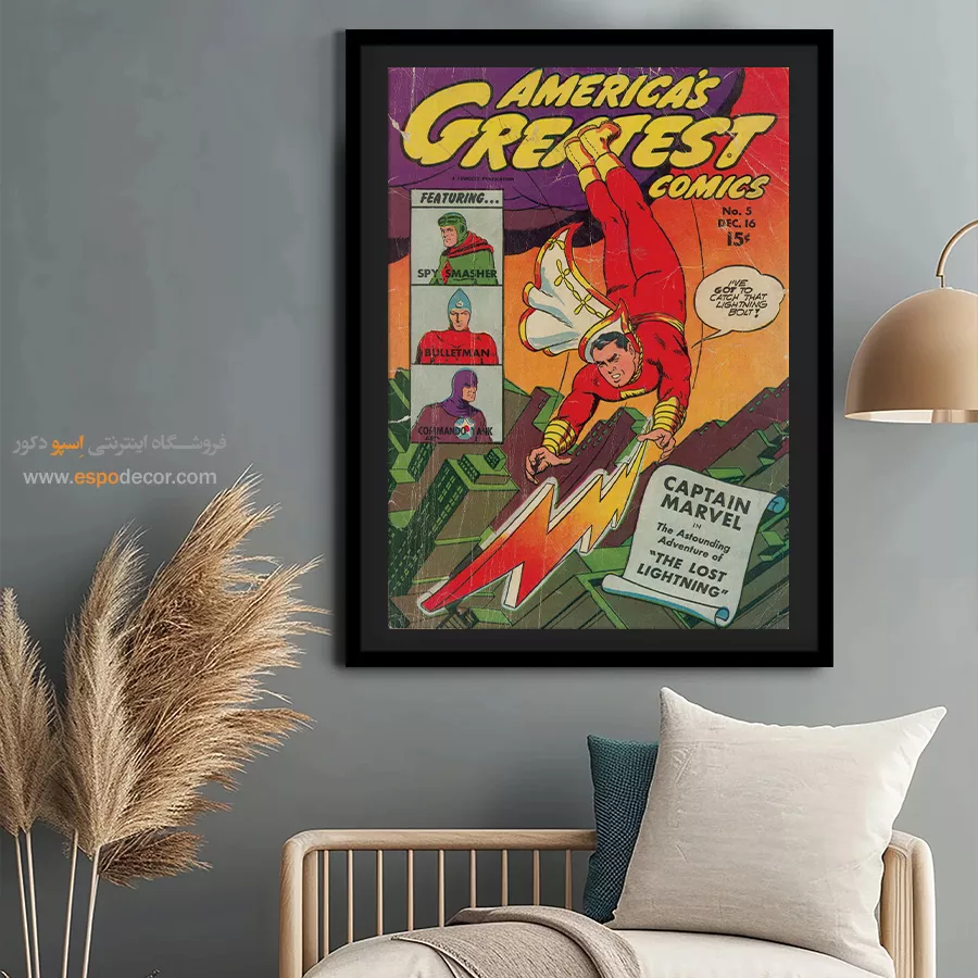 خرید تابلو مجله کمیک - برترین کمیکهای آمریکایی شماره 5 – تابلو مجلات کمیک - اسپو دکور