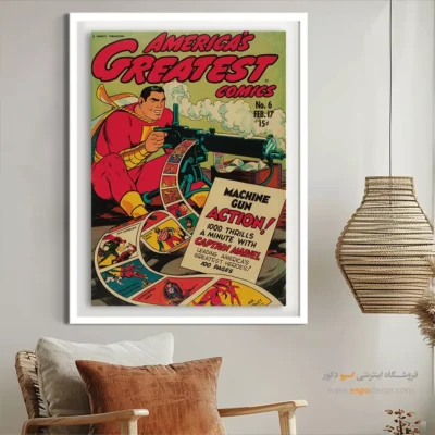 خرید تابلو کمیک - برترین کمیک‌های آمریکایی شماره 6 – تابلو مجلات کمیک - اسپو دکور
