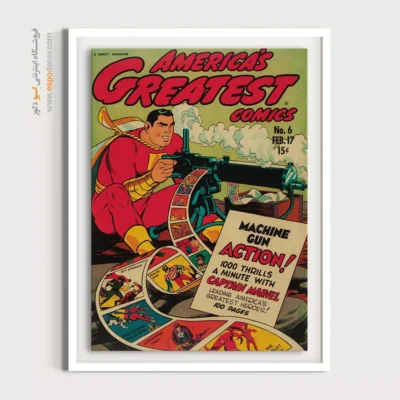 خرید تابلو کمیک - برترین کمیک‌های آمریکایی شماره 6 – تابلو مجلات کمیک - اسپو دکور