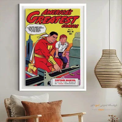 خرید تابلو کمیک بوک - برترین کمیک‌های آمریکایی شماره 7 – تابلو مجلات کمیک - اسپو دکور