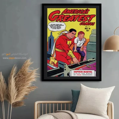 خرید تابلو کمیک بوک - برترین کمیک‌های آمریکایی شماره 7 – تابلو مجلات کمیک - اسپو دکور