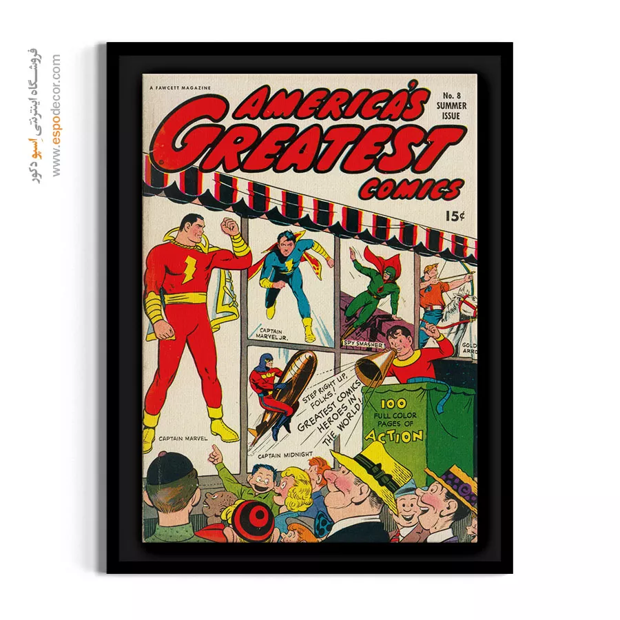 تابلو بوم کمیک - برترین کمیکهای آمریکایی شماره 8 – تابلو مجلات کمیک - اسپو دکور