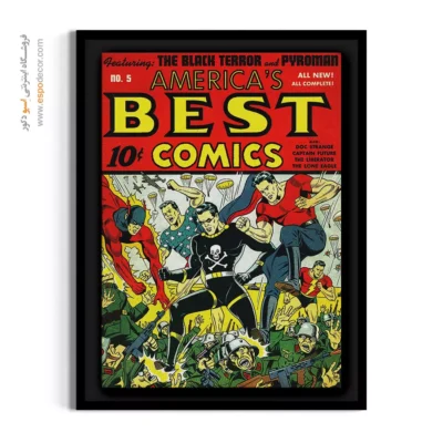 تابلو اتاق کودک کمیک - بهترین کمیک‌های آمریکایی شماره  5 – تابلو مجلات کمیک - اسپو دکور