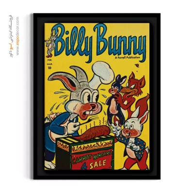 خرید تابلو بوم کمیک بوک - بیلی بانی شماره  1 – تابلو مجلات کمیک - اسپو دکور