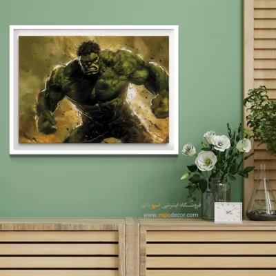 خرید آنلاین تابلو هالک - هالک – تابلو کمیک استریپ - اسپو دکور