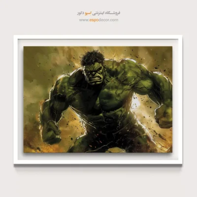خرید آنلاین تابلو هالک - هالک – تابلو کمیک استریپ - اسپو دکور