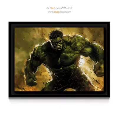خرید آنلاین تابلو هالک - هالک – تابلو کمیک استریپ - اسپو دکور