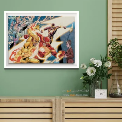 خرید تابلو ابرقهرمانان - جنگجویان تاریک – تابلو کمیک استریپ - اسپو دکور