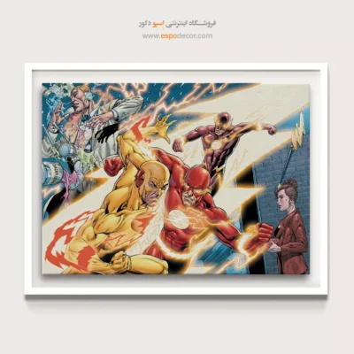 خرید تابلو ابرقهرمانان - جنگجویان تاریک – تابلو کمیک استریپ - اسپو دکور