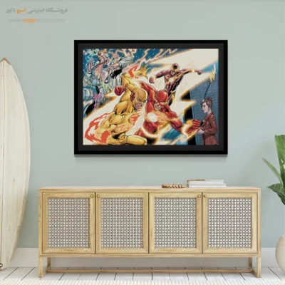 خرید تابلو ابرقهرمانان - جنگجویان تاریک – تابلو کمیک استریپ - اسپو دکور