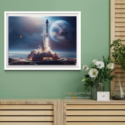 خرید تابلو فضایی - دنیای رویایی – تابلو کمیک استریپ - اسپو دکور