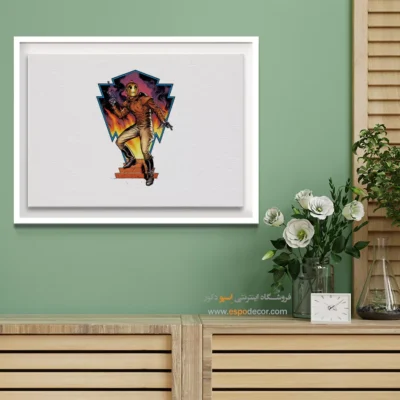 تابلو هنری کمیک - هیروهای طلایی – تابلو کمیک استریپ - اسپو دکور