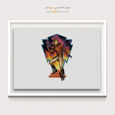 تابلو هنری کمیک - هیروهای طلایی – تابلو کمیک استریپ - اسپو دکور