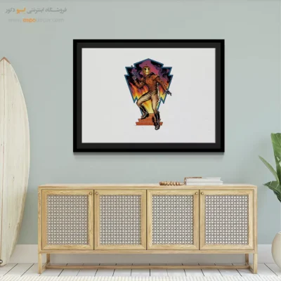 تابلو هنری کمیک - هیروهای طلایی – تابلو کمیک استریپ - اسپو دکور