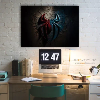 تابلو مدرن اسپایدرمن - نبردهای فانتزی – تابلو کمیک استریپ - اسپو دکور