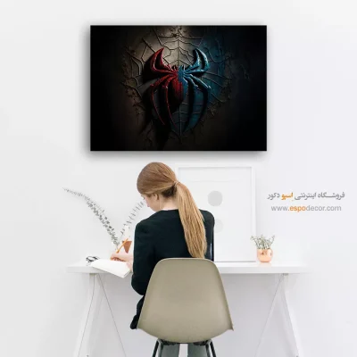 تابلو مدرن اسپایدرمن - نبردهای فانتزی – تابلو کمیک استریپ - اسپو دکور