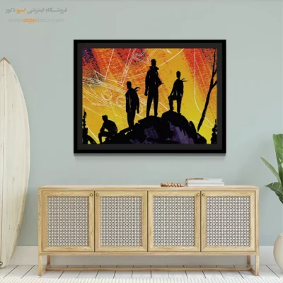 تابلو دیواری اتاق خواب مدرن - مرز – تابلو کمیک استریپ - اسپو دکور