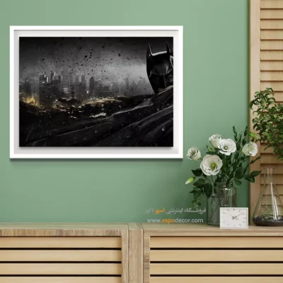 تابلو دیواری برای دفتر کار - شوالیه تاریکی – تابلو کمیک استریپ - اسپو دکور