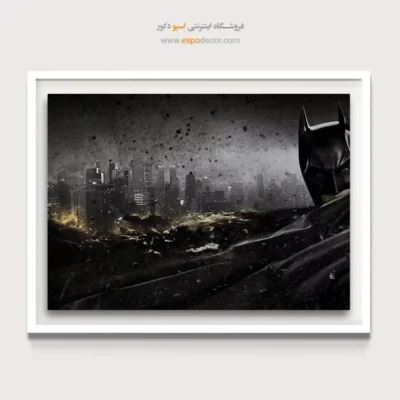 تابلو دیواری برای دفتر کار - شوالیه تاریکی – تابلو کمیک استریپ - اسپو دکور