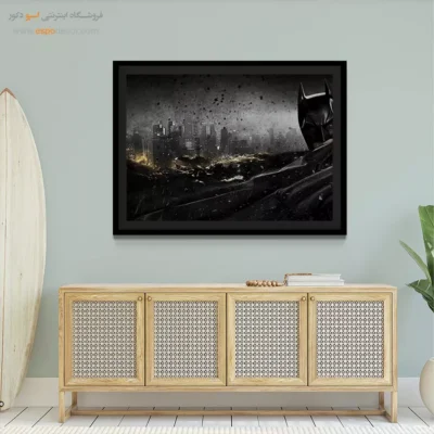 تابلو دیواری برای دفتر کار - شوالیه تاریکی – تابلو کمیک استریپ - اسپو دکور